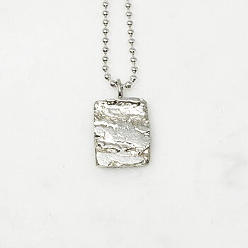 Silverhalsband MELTED nr7