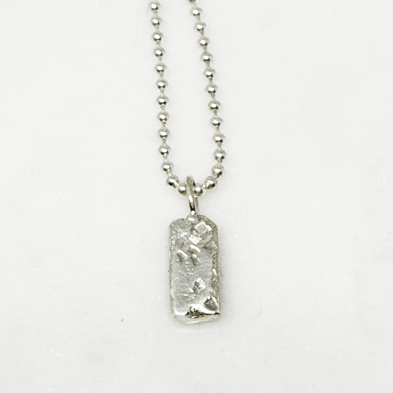 Silverhalsband MELTED nr8