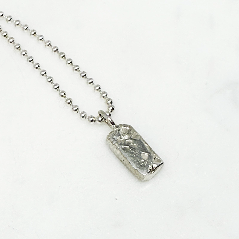Silverhalsband MELTED nr8 - 3
