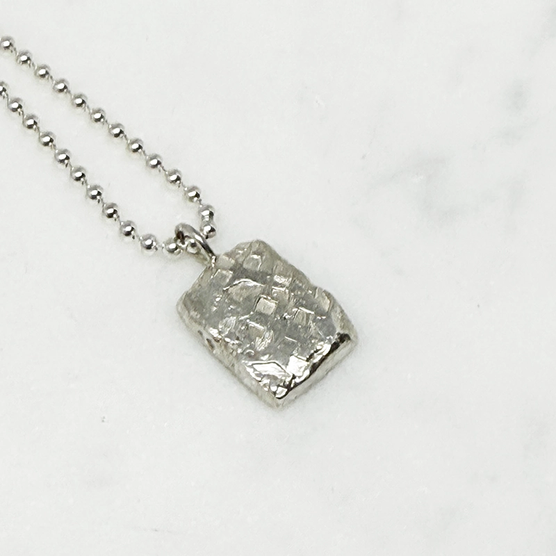 Silverhalsband MELTED nr9 - 2