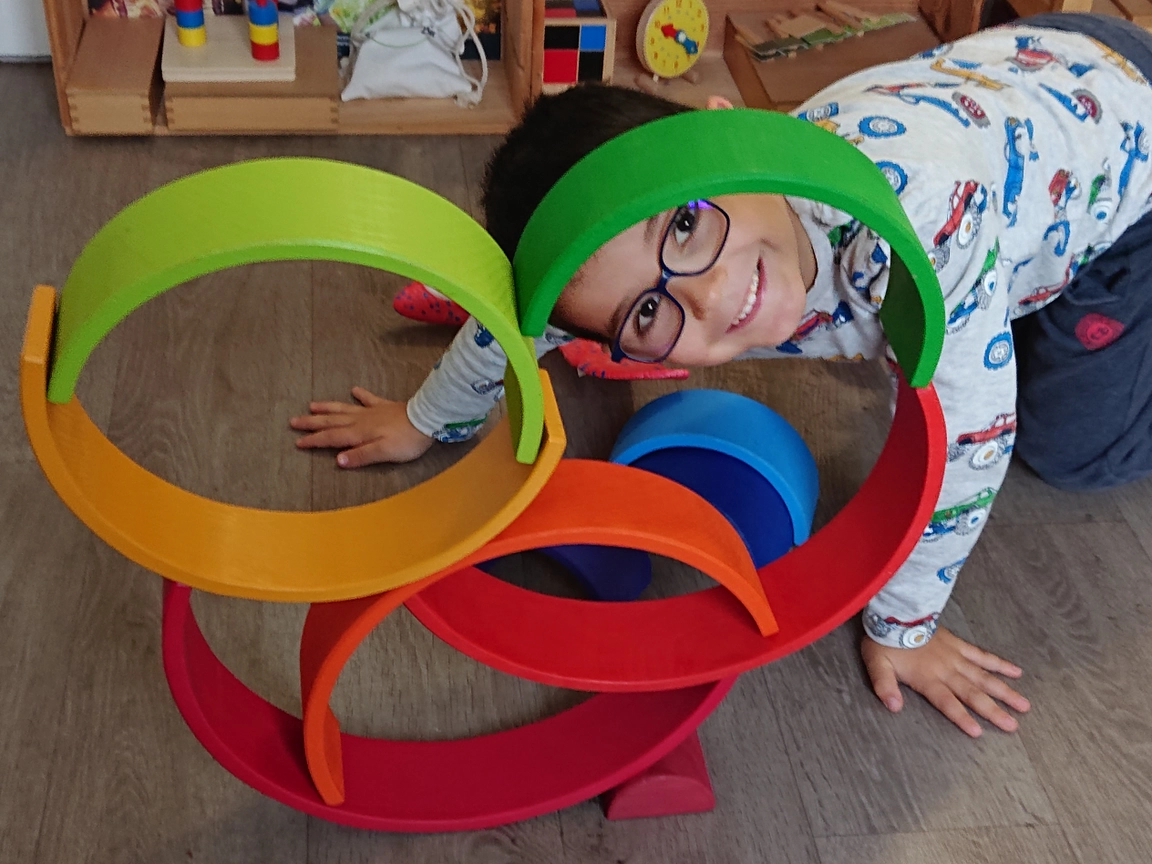  Ma Montessori Box Regnbåge i trä -  Kreativ lek hos KoKoBello - 7