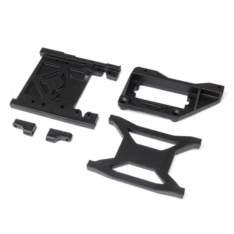 AXIAL Servo & Winch Mount, Chassis Brace: 1/10 SCX10 PRO