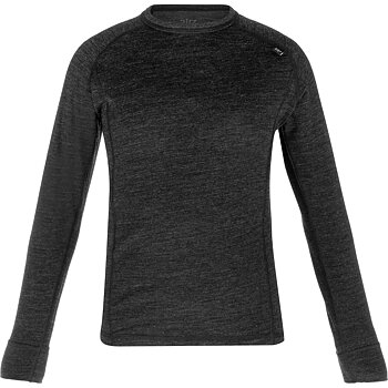 2117 Pauki Underställströja Jr Merino Dk grey