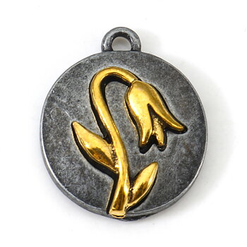 Charm   , Morning glory, pewter gold
