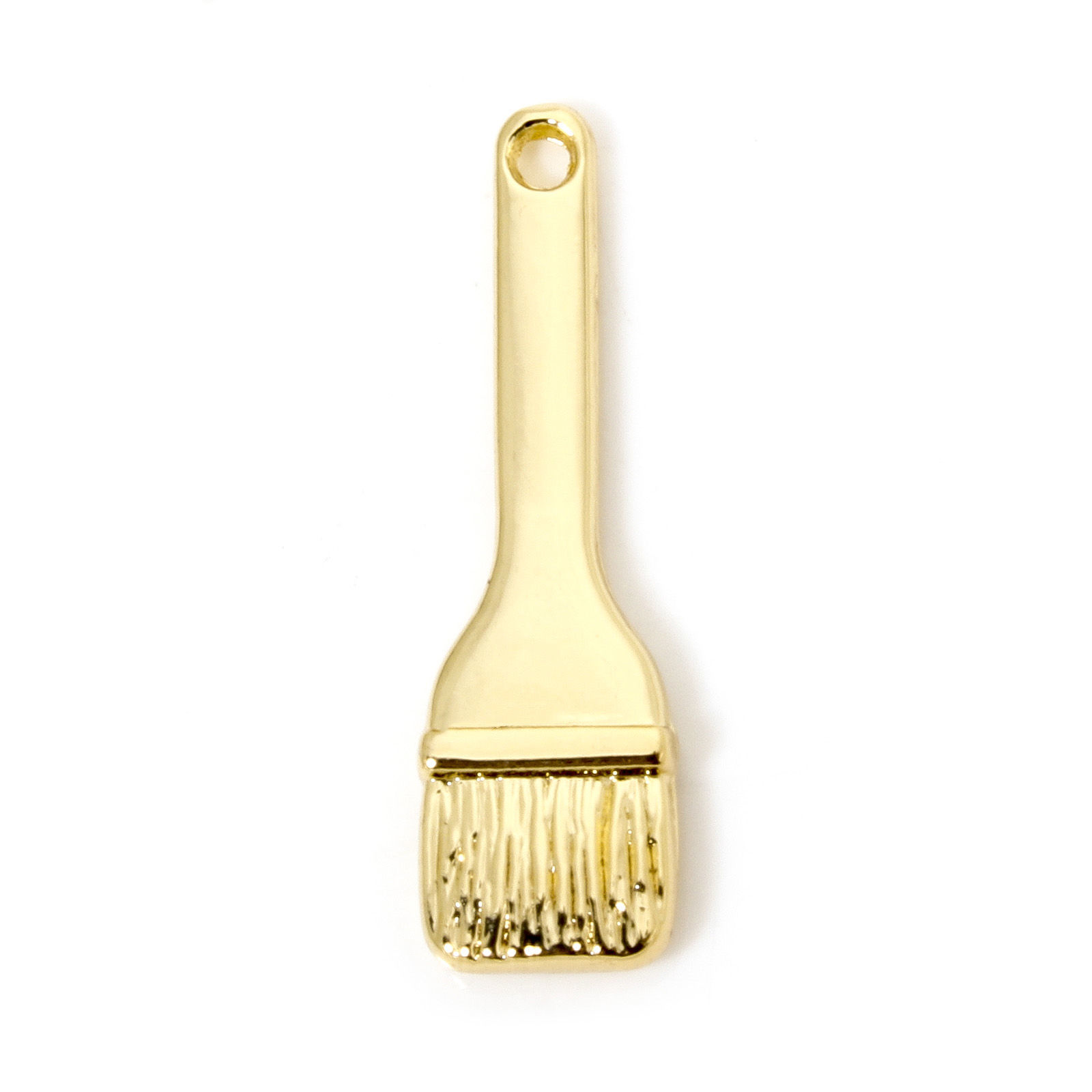Charm   , Brush tool 18k Gold 3D
