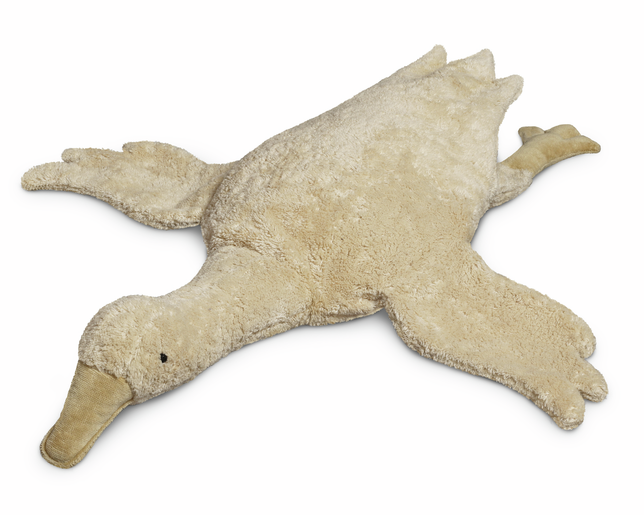 Stor ljus gås cuddly mjukdjur med värmekudde  ekologisk - Senger Naturwelt