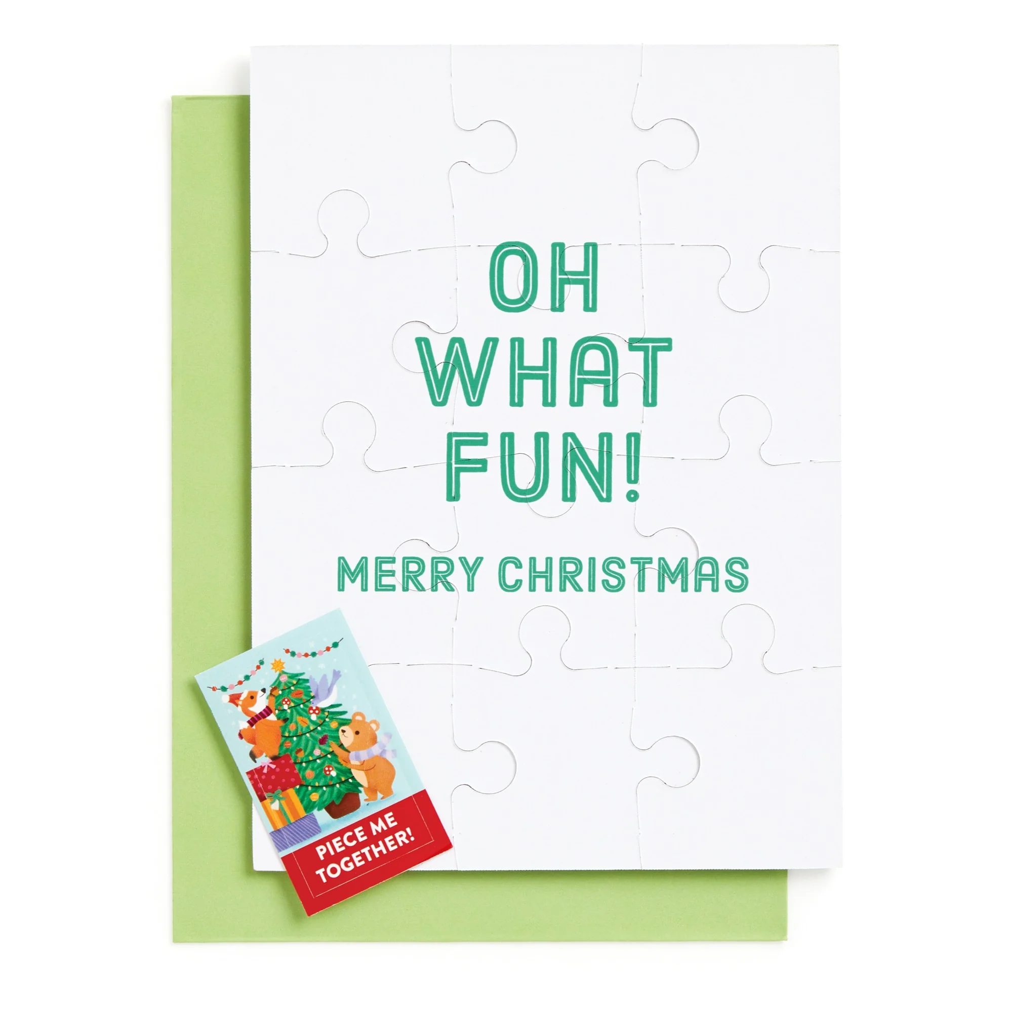 Christmas Critters Greeting Card Puzzle (Jigsaw Products) - 4