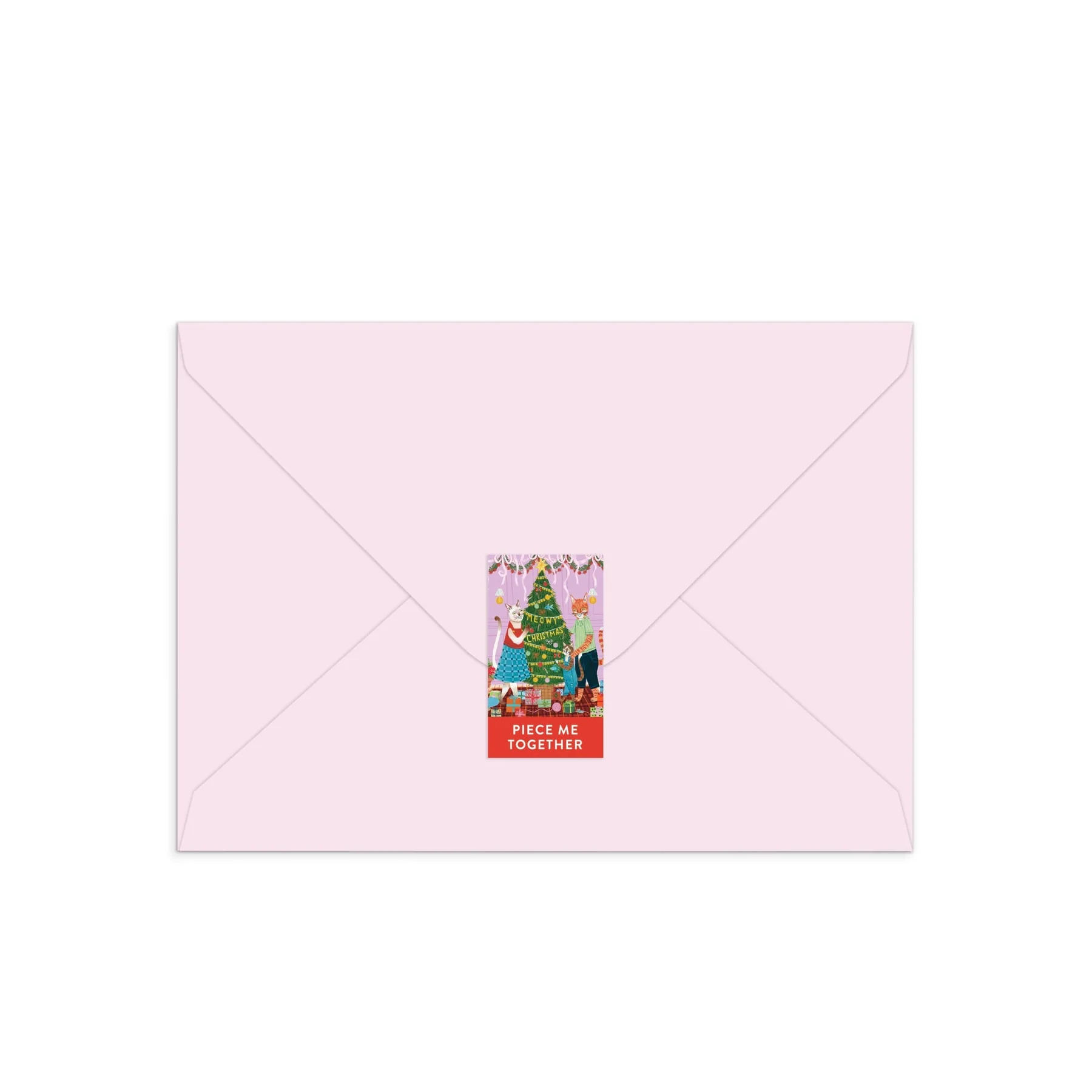 Meowy Christmas Greeting Card Puzzle (Jigsaw Products) - 5