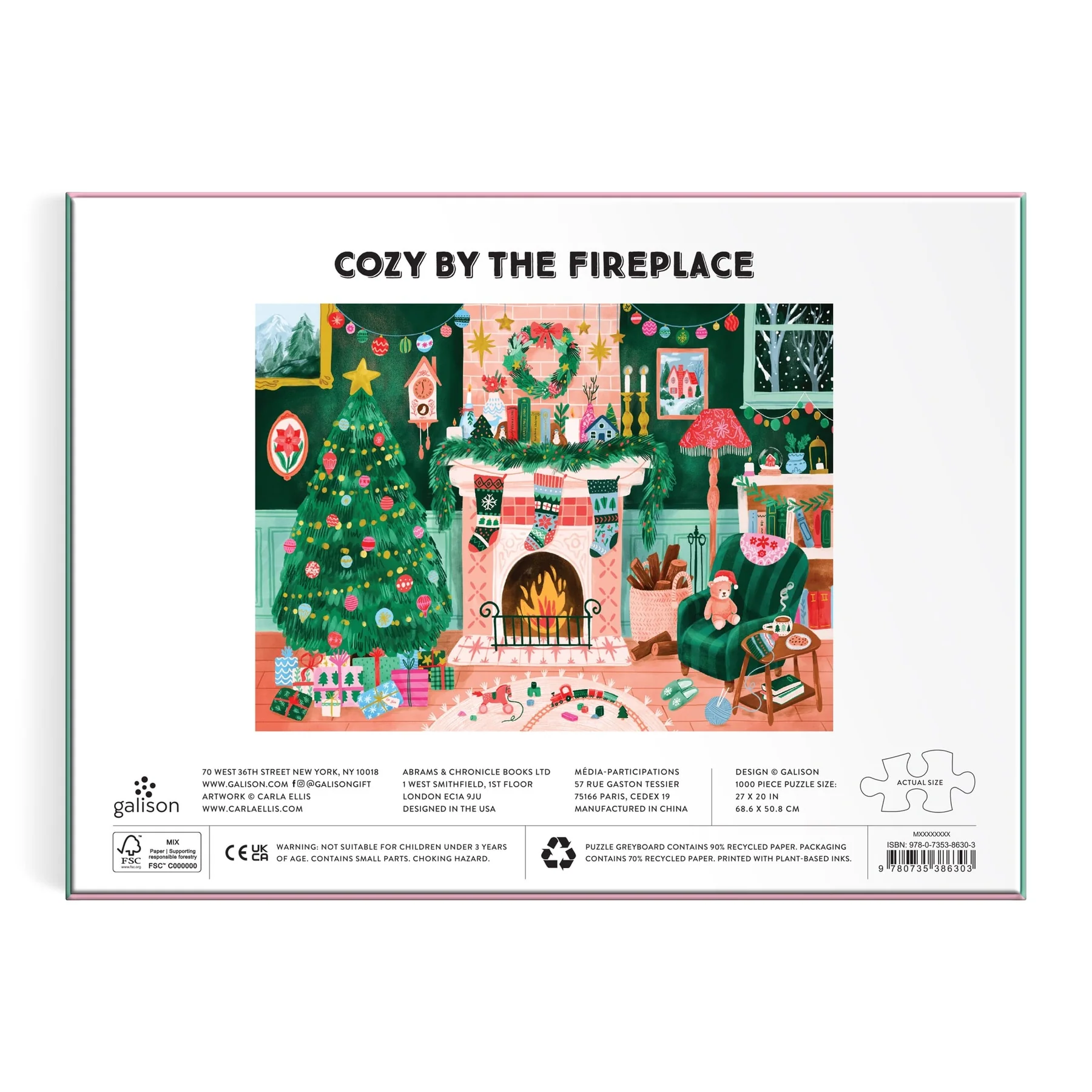 Cozy by the Fireplace 1000 Piece Puzzle (Jigsaw Products) - 2