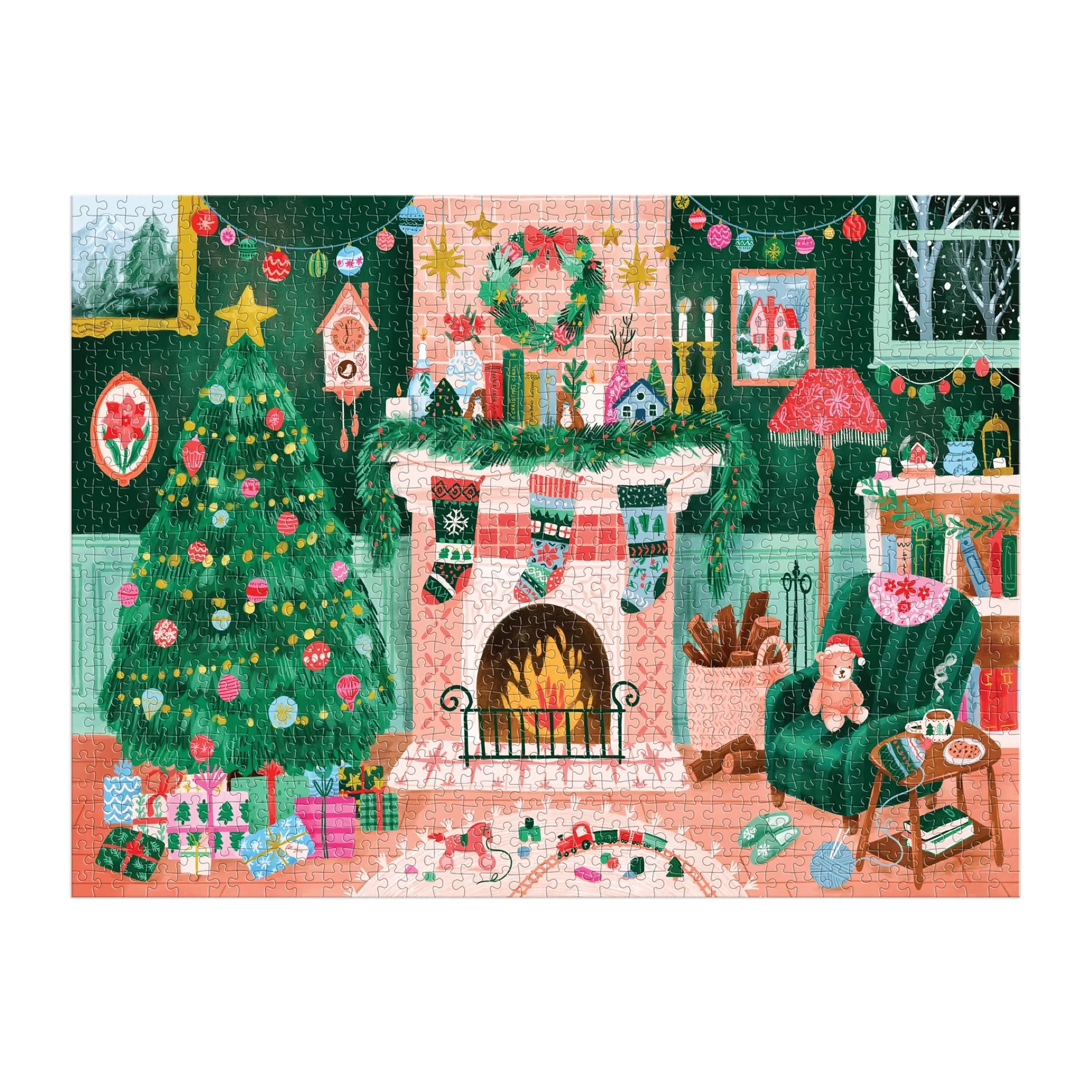 Cozy by the Fireplace 1000 Piece Puzzle (Jigsaw Products) - 3