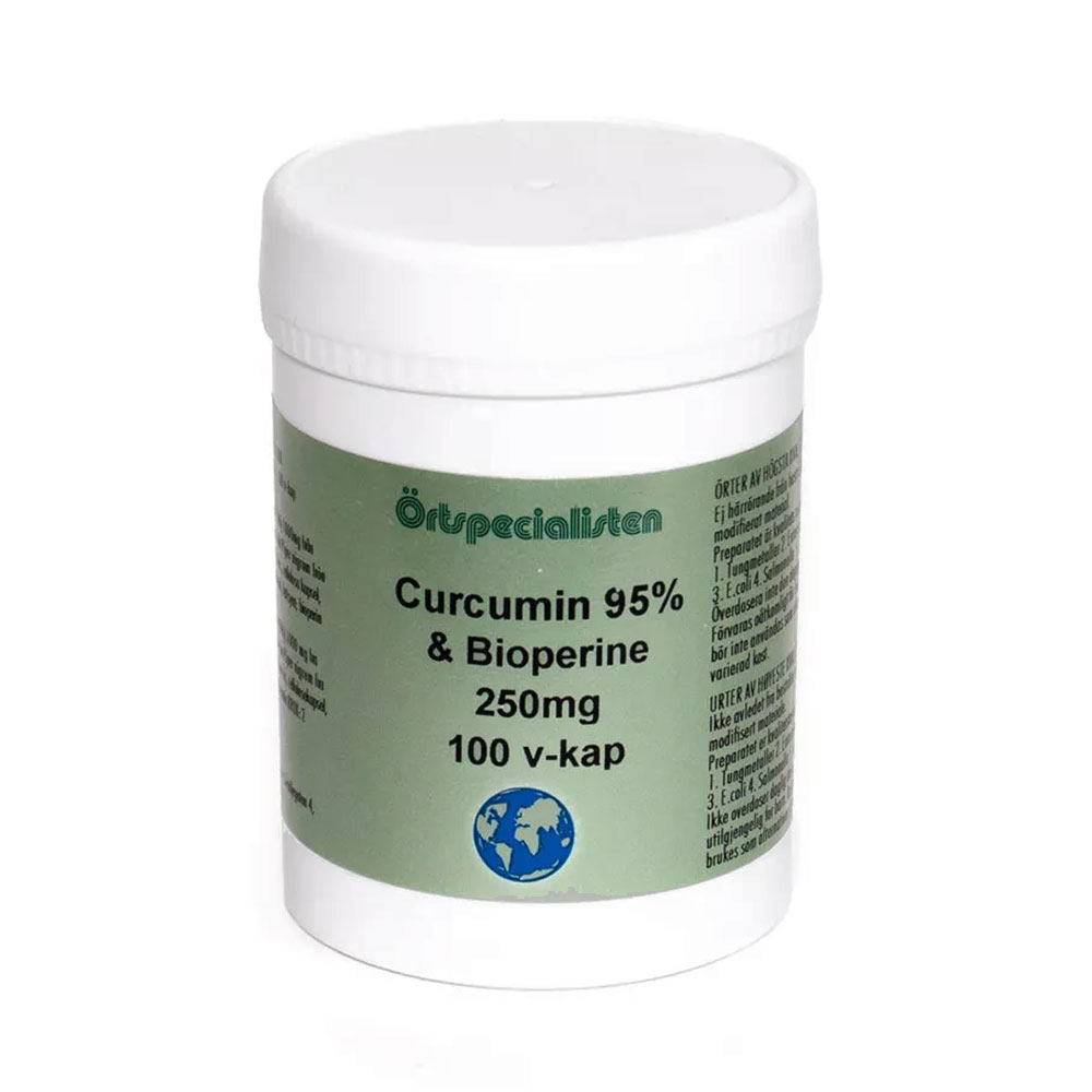 Curcumin 95% & Bioperine 250 mg 100 kap Örtspecialisten