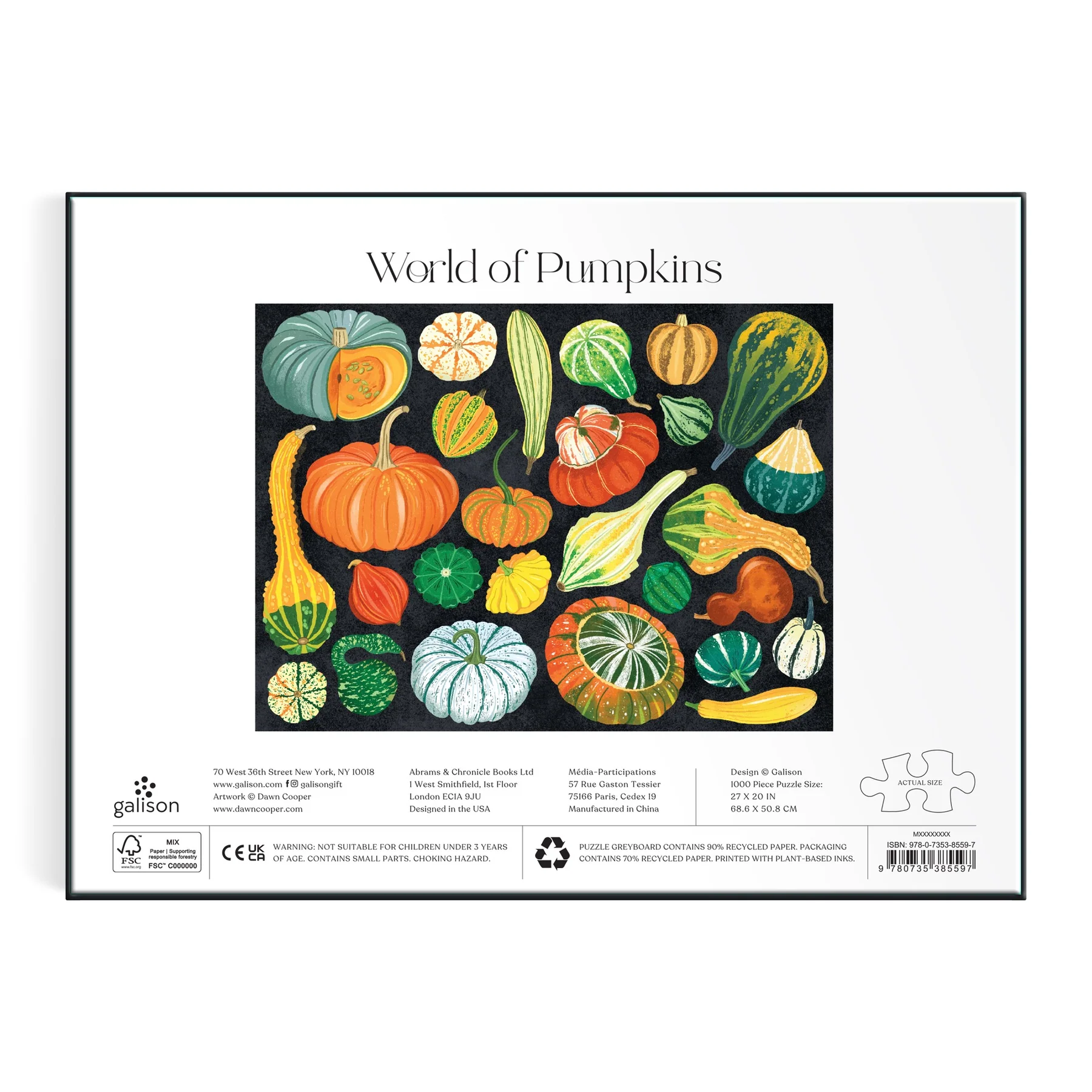 World of Pumpkins 1000 Piece Puzzle (Jigsaw Products) - 2