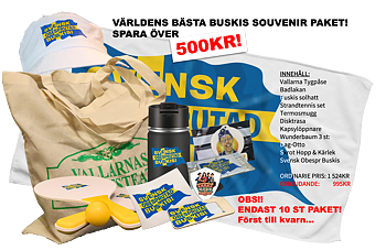 Världens bästa Buskis Souvenirpaket  - SPARA ÖVER 500KR!