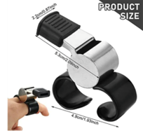 GALAXY FINGER GRIP VISSELPIPA CROME - 2