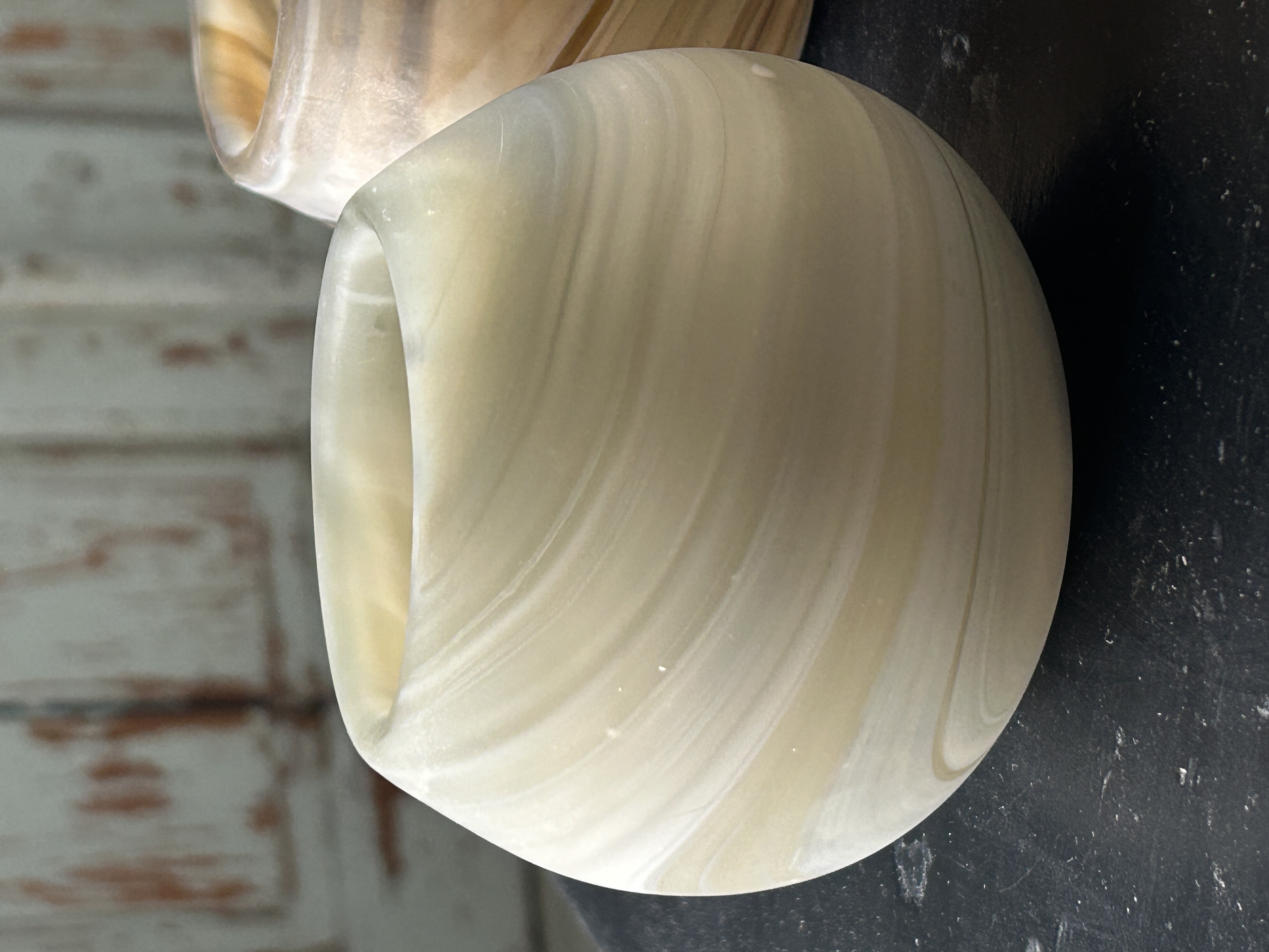 Swirl glaslykta (ivory mix)