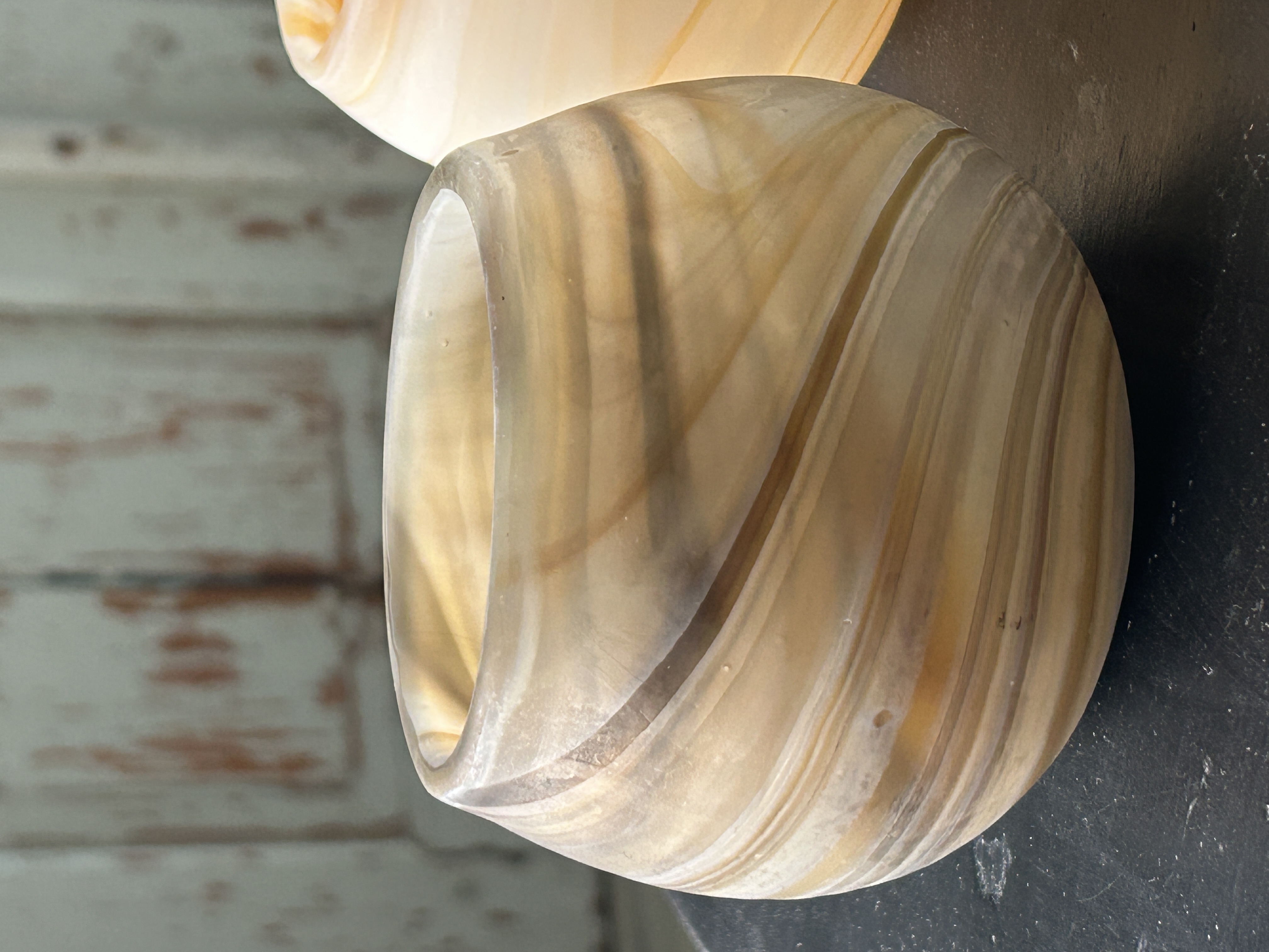 Swirl glaslykta (brown mix)
