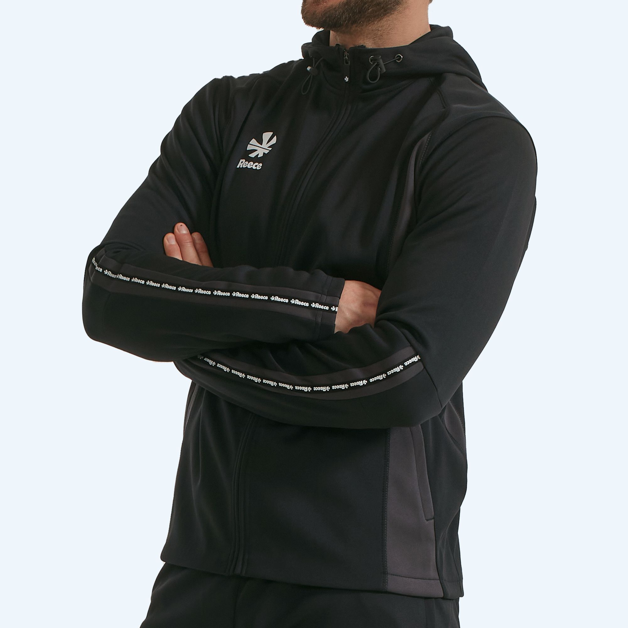 Reece Shift Hooded Full Zip Top, Herr & Junior - 9