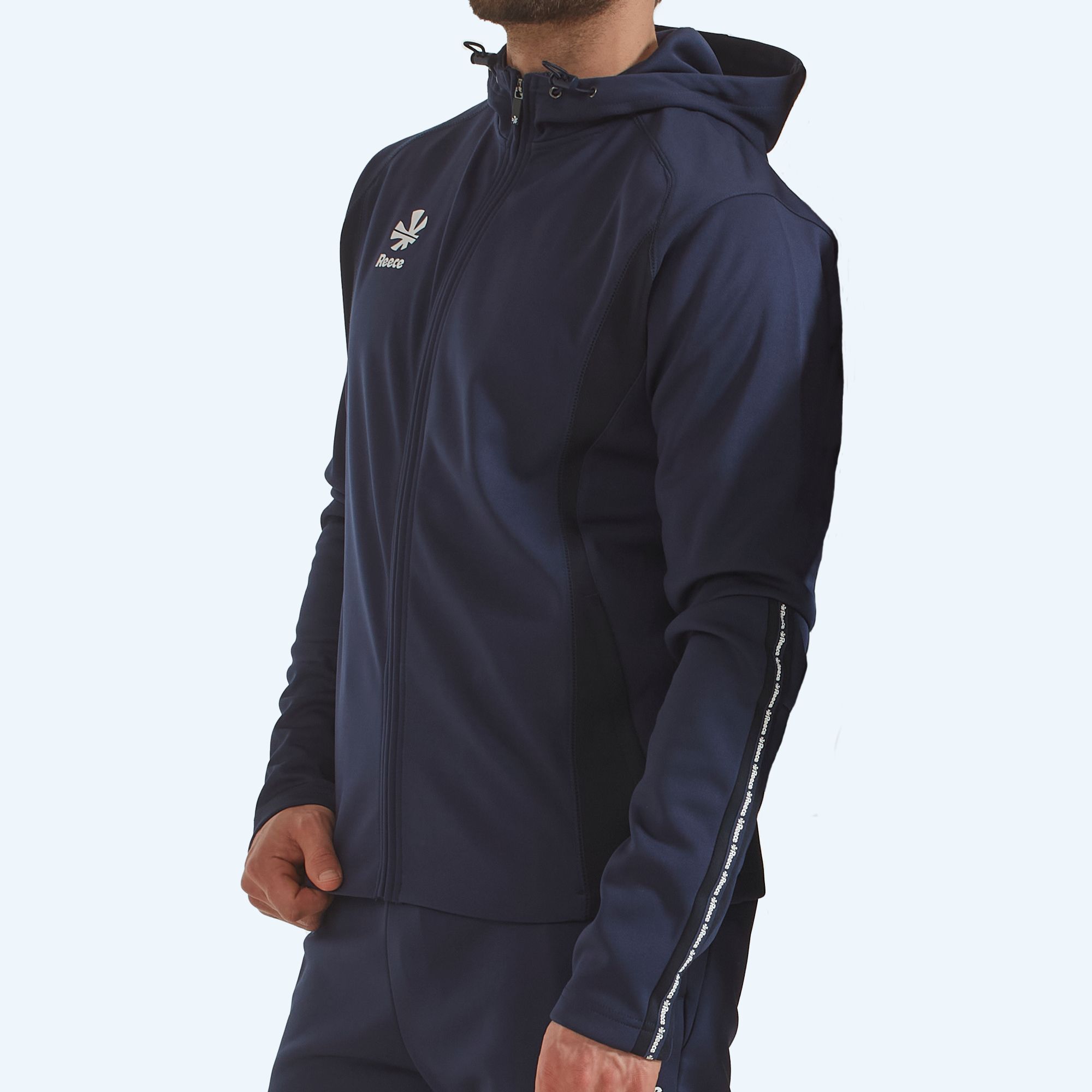 Reece Shift Hooded Full Zip Top, Herr & Junior - 8