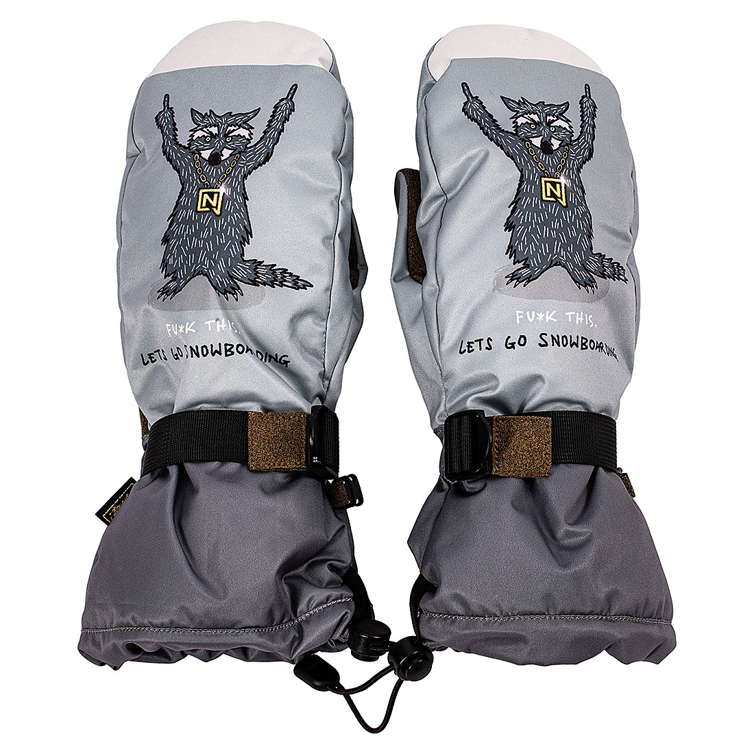 Nitro Handske - Racoon Mitten Grey - 2