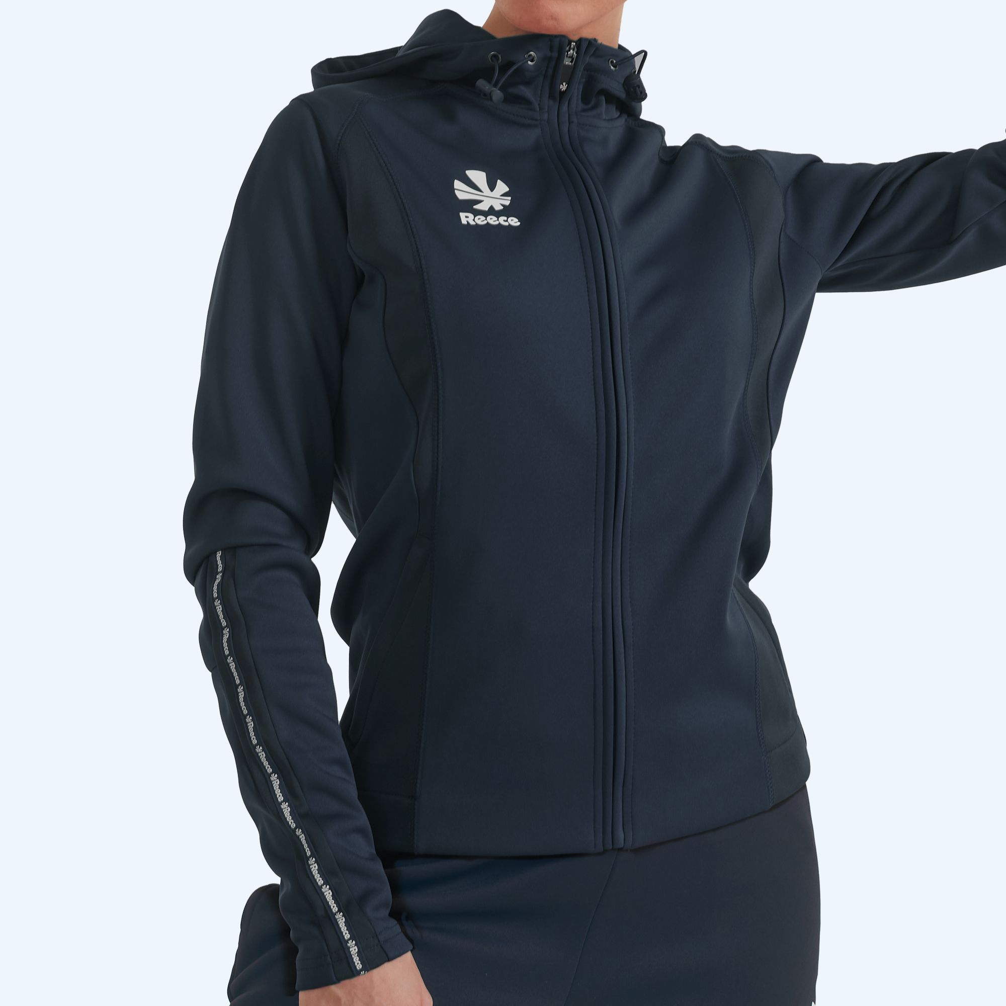 Reece Shift Hooded Full Zip Top, Dam - 8
