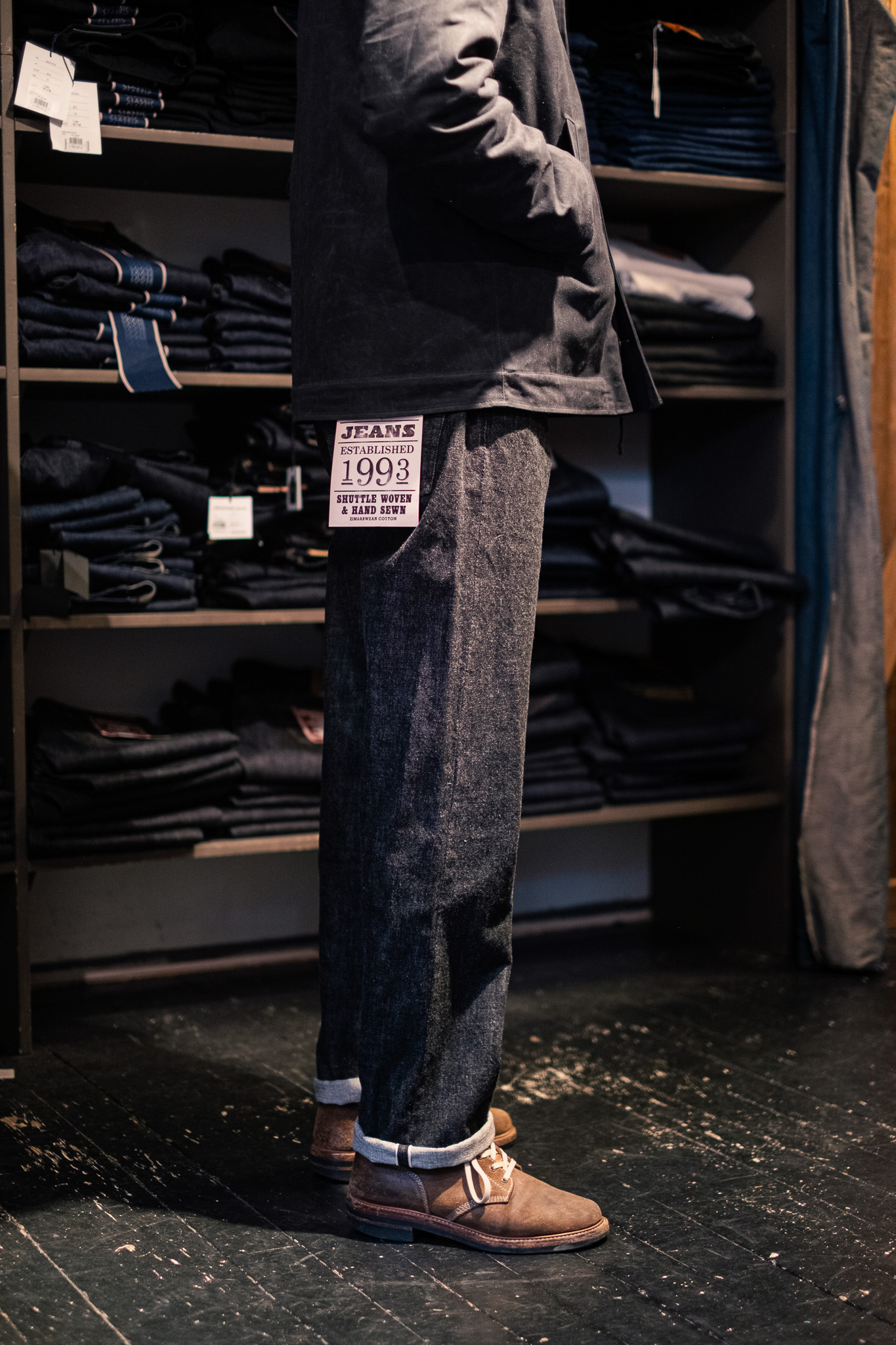 Fullcount - 1101BK Straight Black Denim - 12