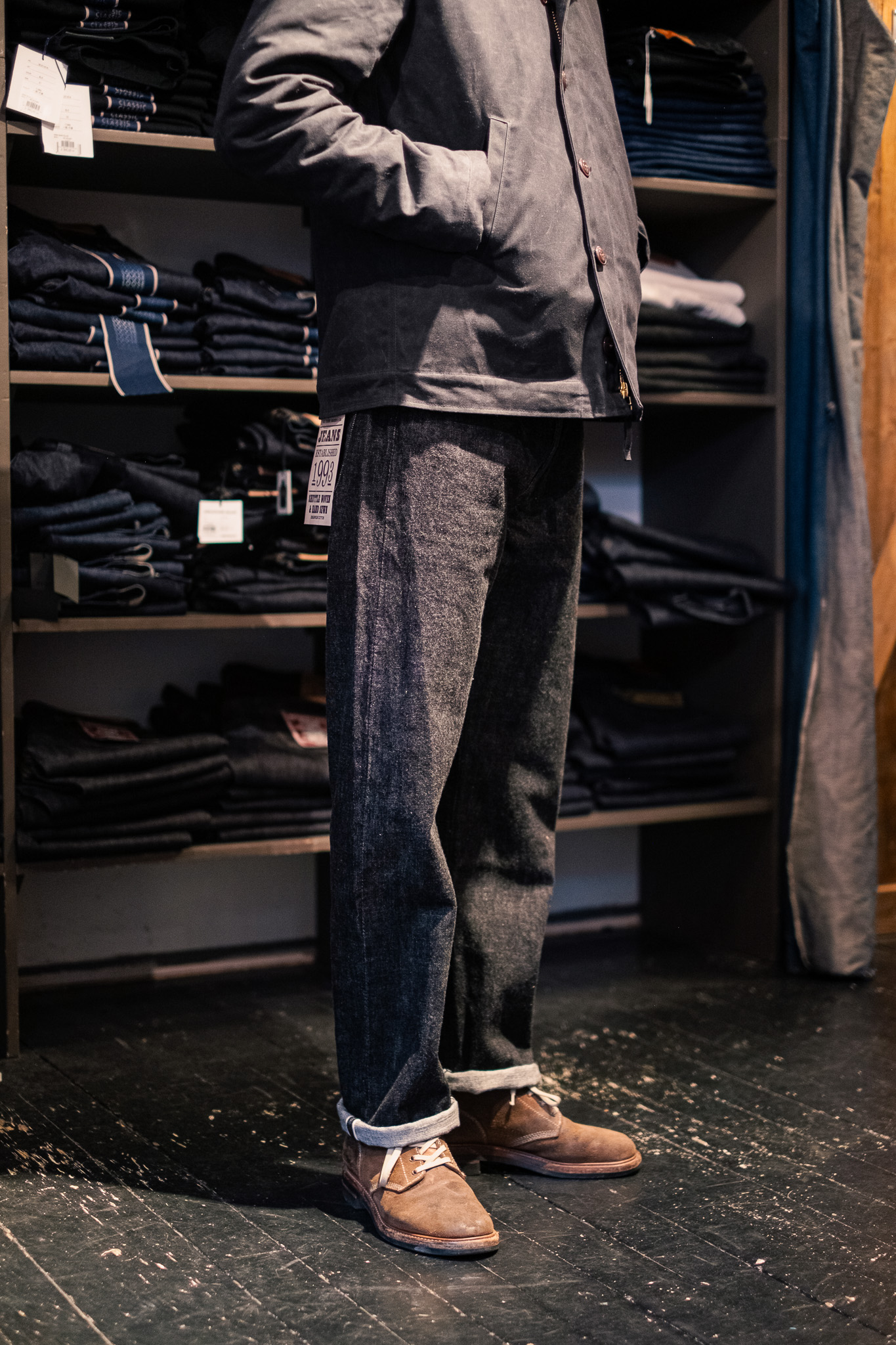Fullcount - 1101BK Straight Black Denim - 11