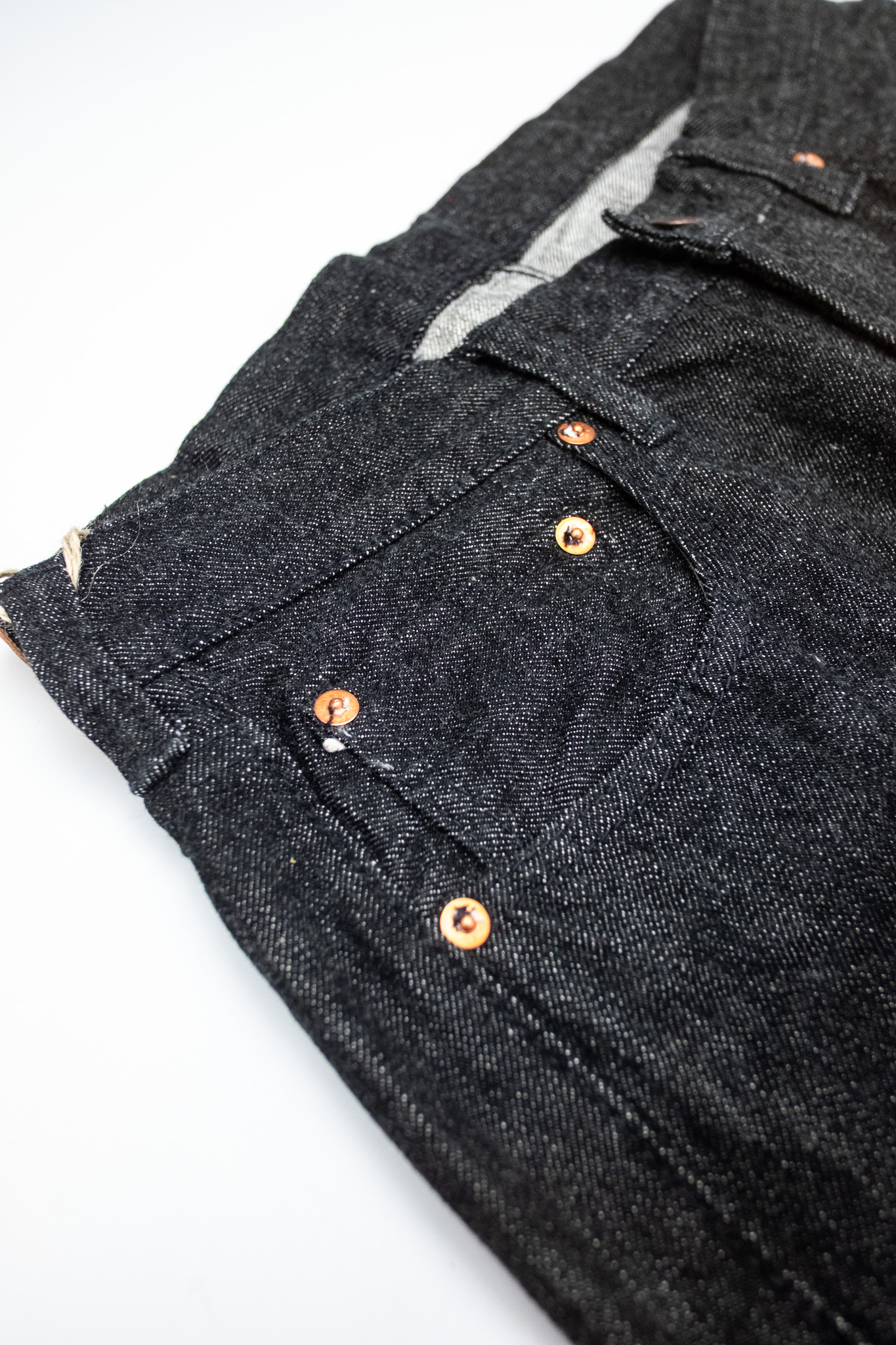 Fullcount - 1101BK Straight Black Denim - 5