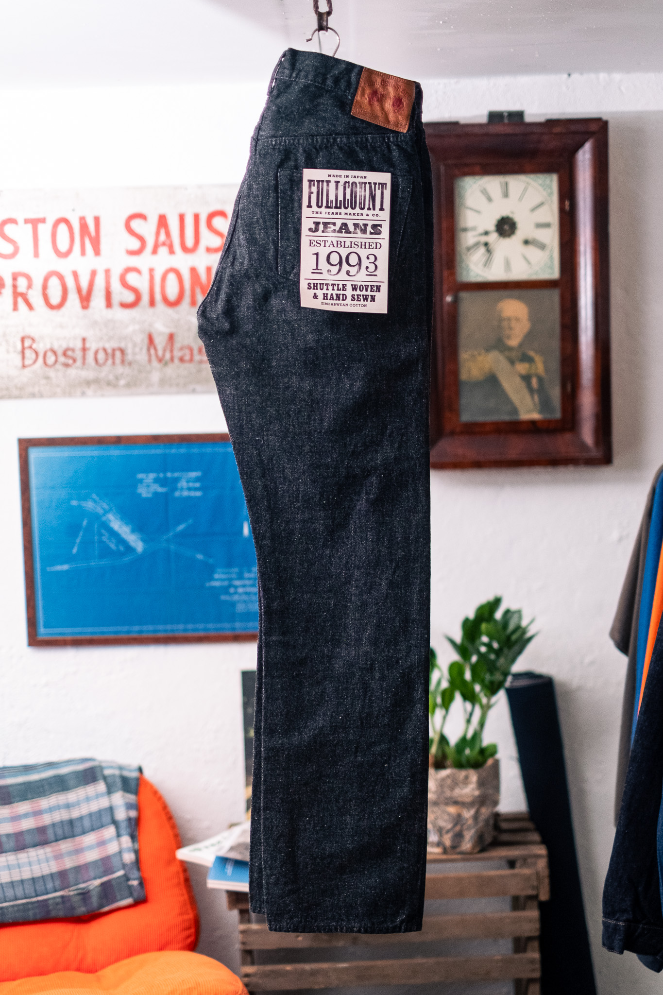 Fullcount - 1101BK Straight Black Denim