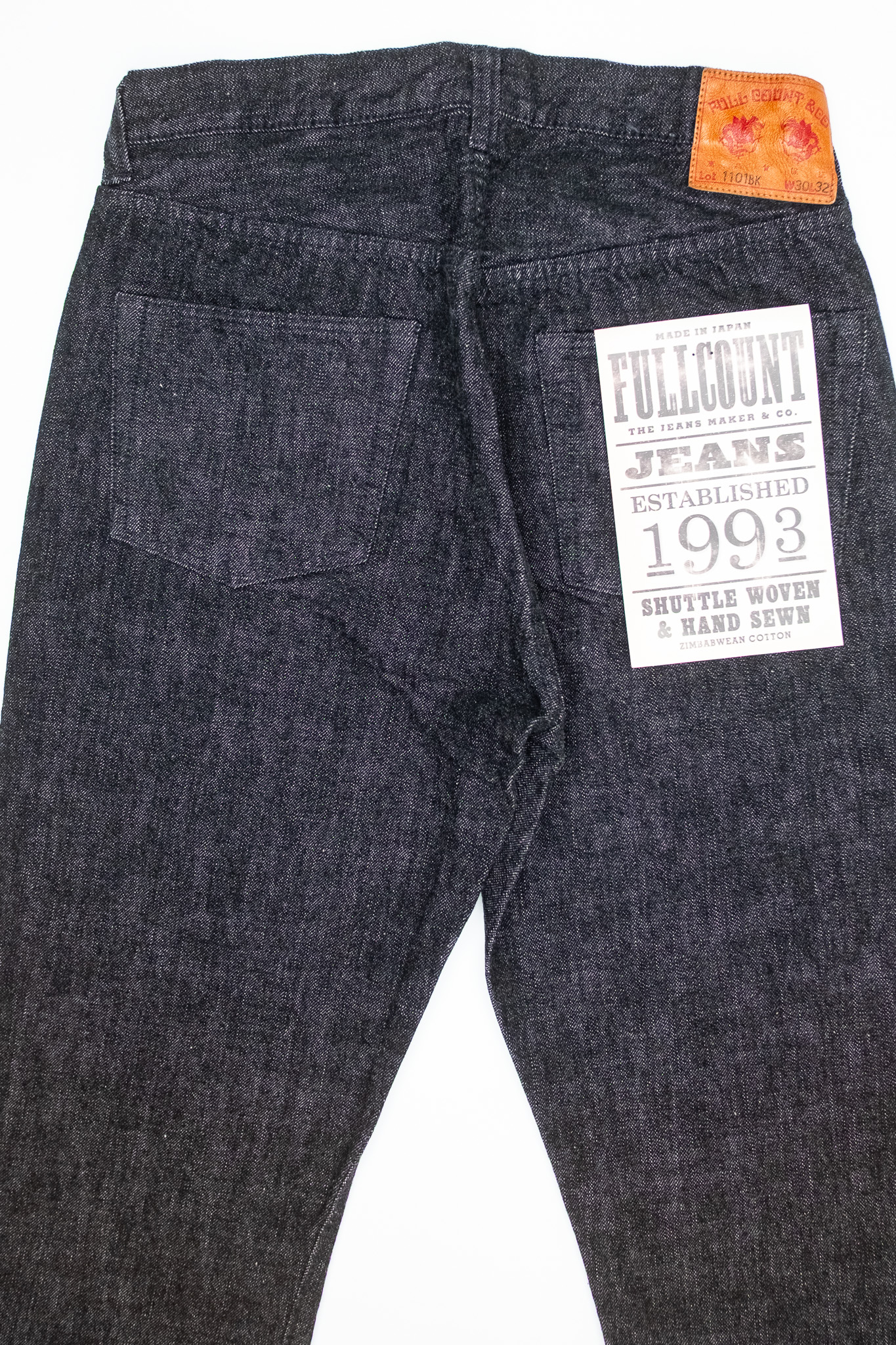 Fullcount - 1101BK Straight Black Denim - 8