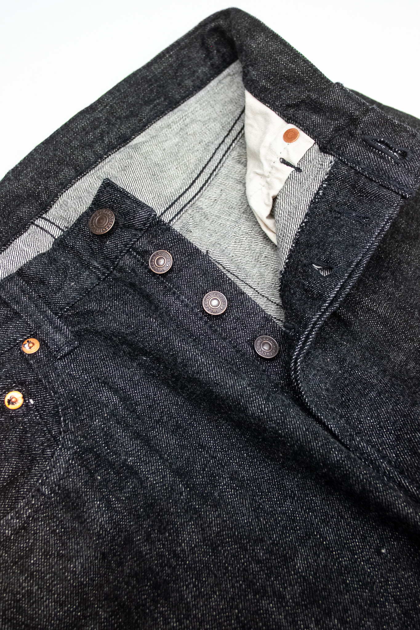 Fullcount - 1101BK Straight Black Denim - 6
