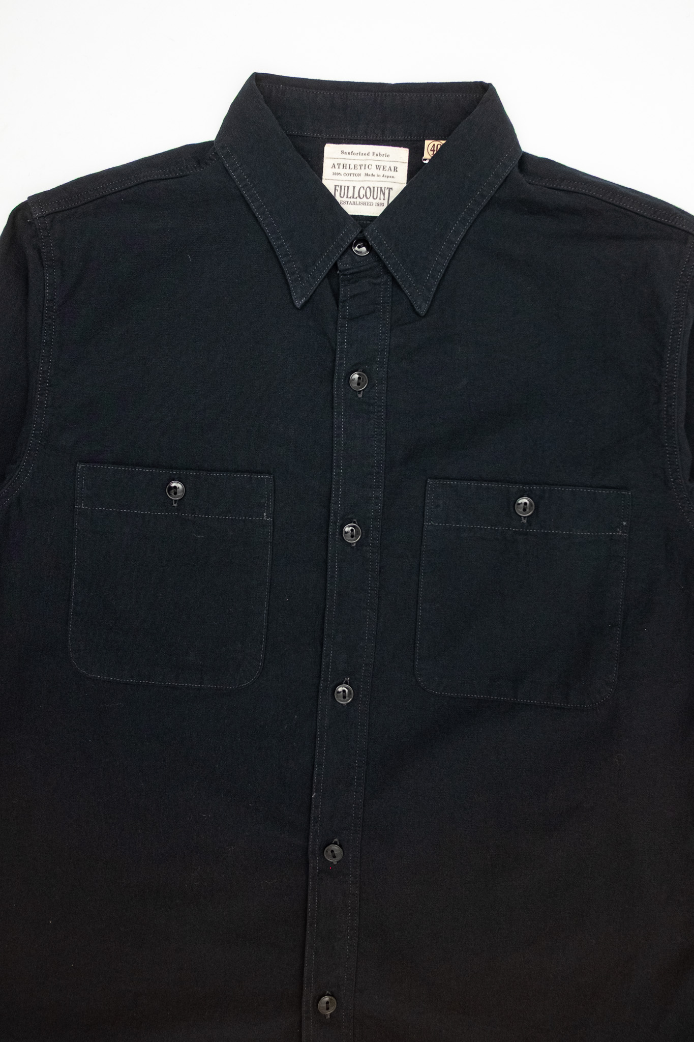 Fullcount  - 4810 Chambray Work Shirt Black - 3