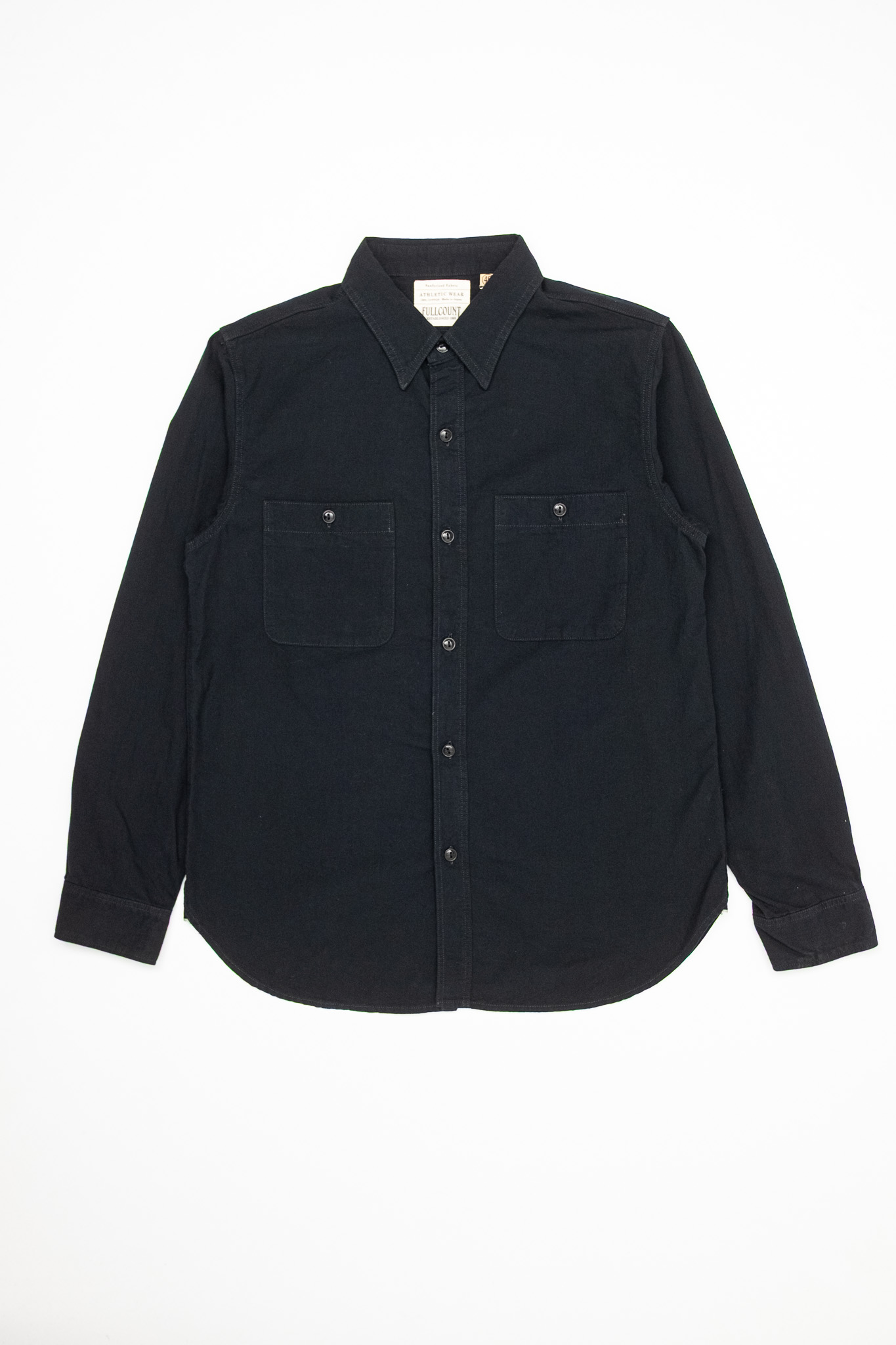 Fullcount  - 4810 Chambray Work Shirt Black - 2