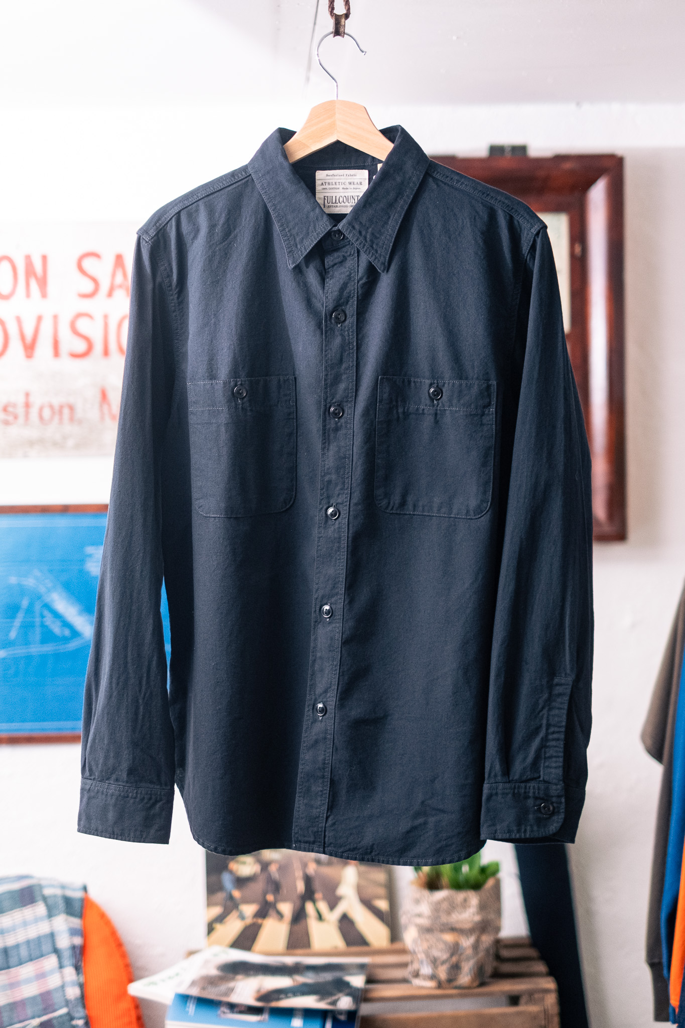 Fullcount  - 4810 Chambray Work Shirt Black