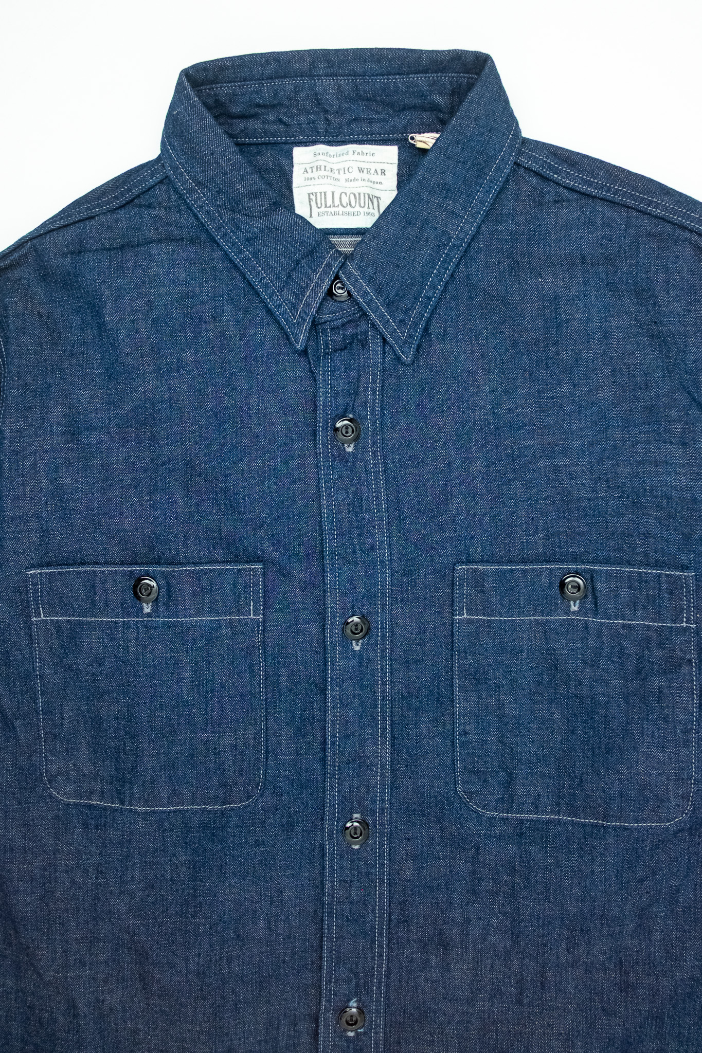 Fullcount  - 4890 Denim Work Shirt Indigo - 3