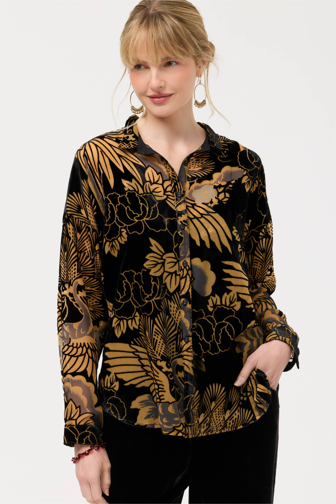 The Audrey Shirt - Stl. S - Johnny Was