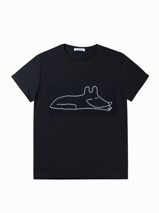 t-shirt | sleeping dog by pdr | black (Medium)