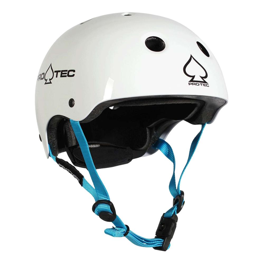 Pro-Tec Junior Classic Certifierad Skateboardhjälm Gloss White - 3