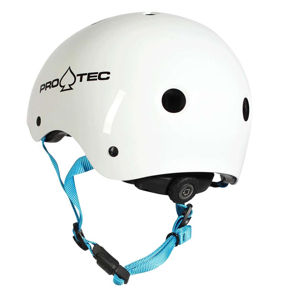 Pro-Tec Junior Classic Certifierad Skateboardhjälm Gloss White - 4