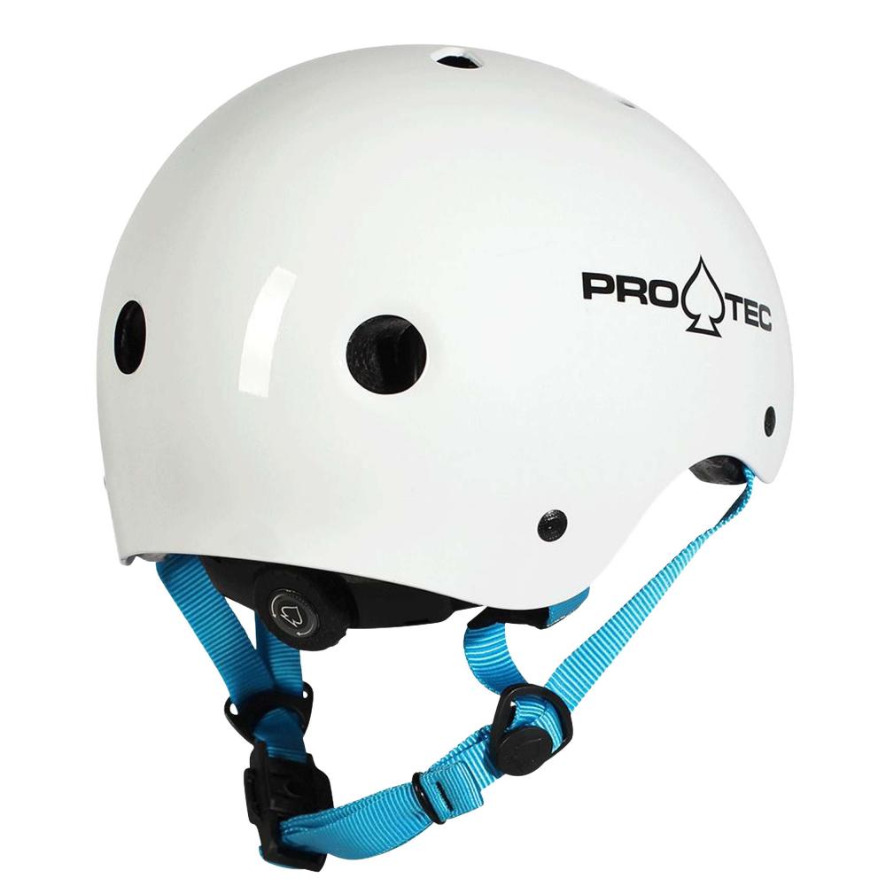Pro-Tec Junior Classic Certifierad Skateboardhjälm Gloss White - 2