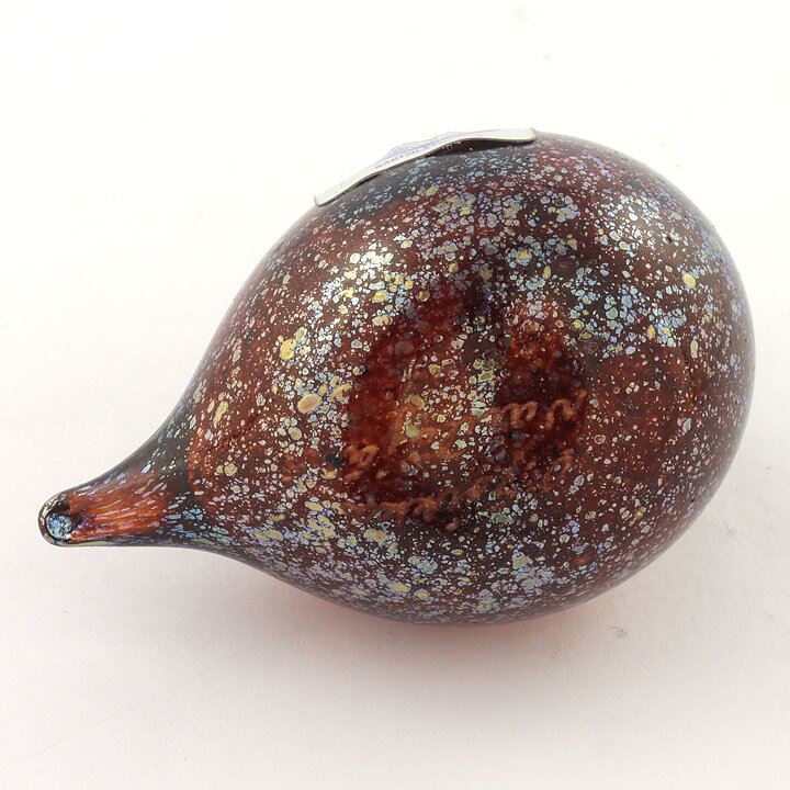 Oiva Toikka (1983) Golden-Crested Kinglet (Hippiäinen) Glass Bird 6 cm