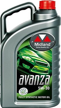 Midland Avanza 5W-30 Motorolja "Energi - Sparolja" 4 Liter dunk  2170597/4