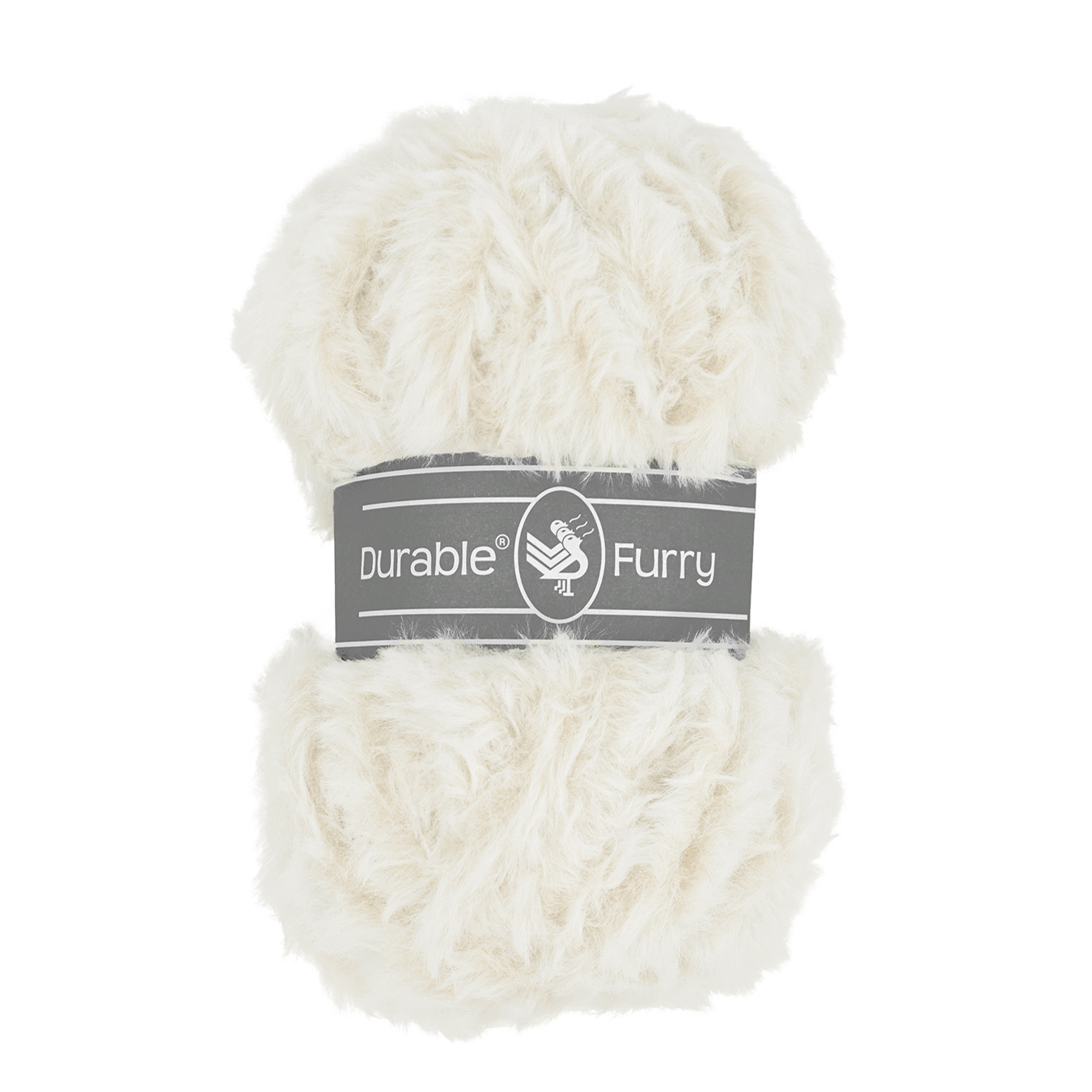 Durable Furry - pälsgarn, vit