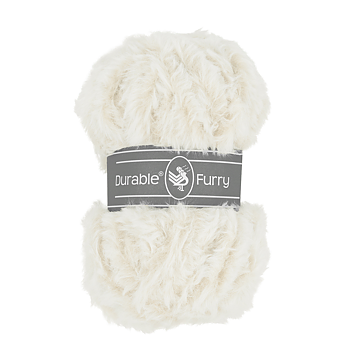 Durable Furry - pälsgarn, vit