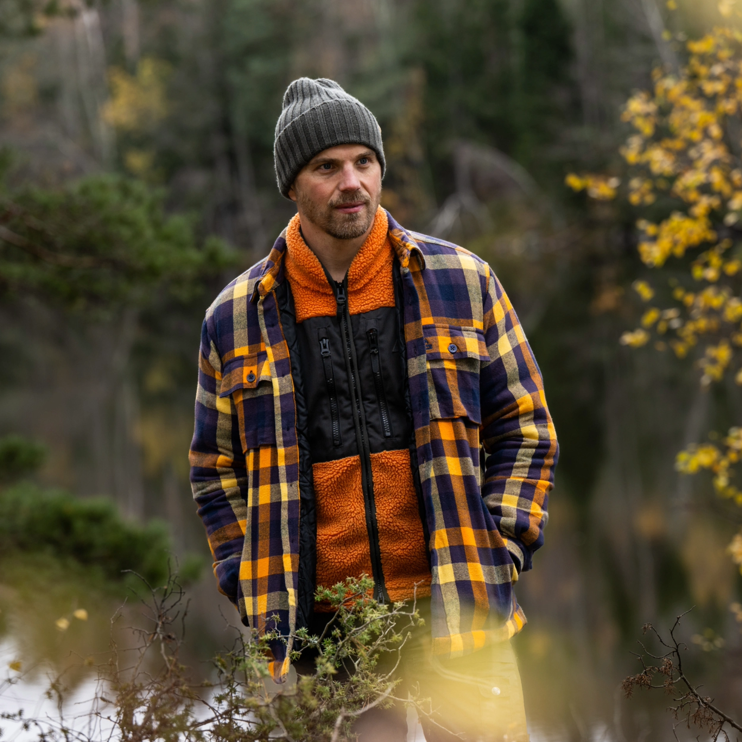 Garphyttan Crafter Insulated Shirt M Purple/mustard - 4