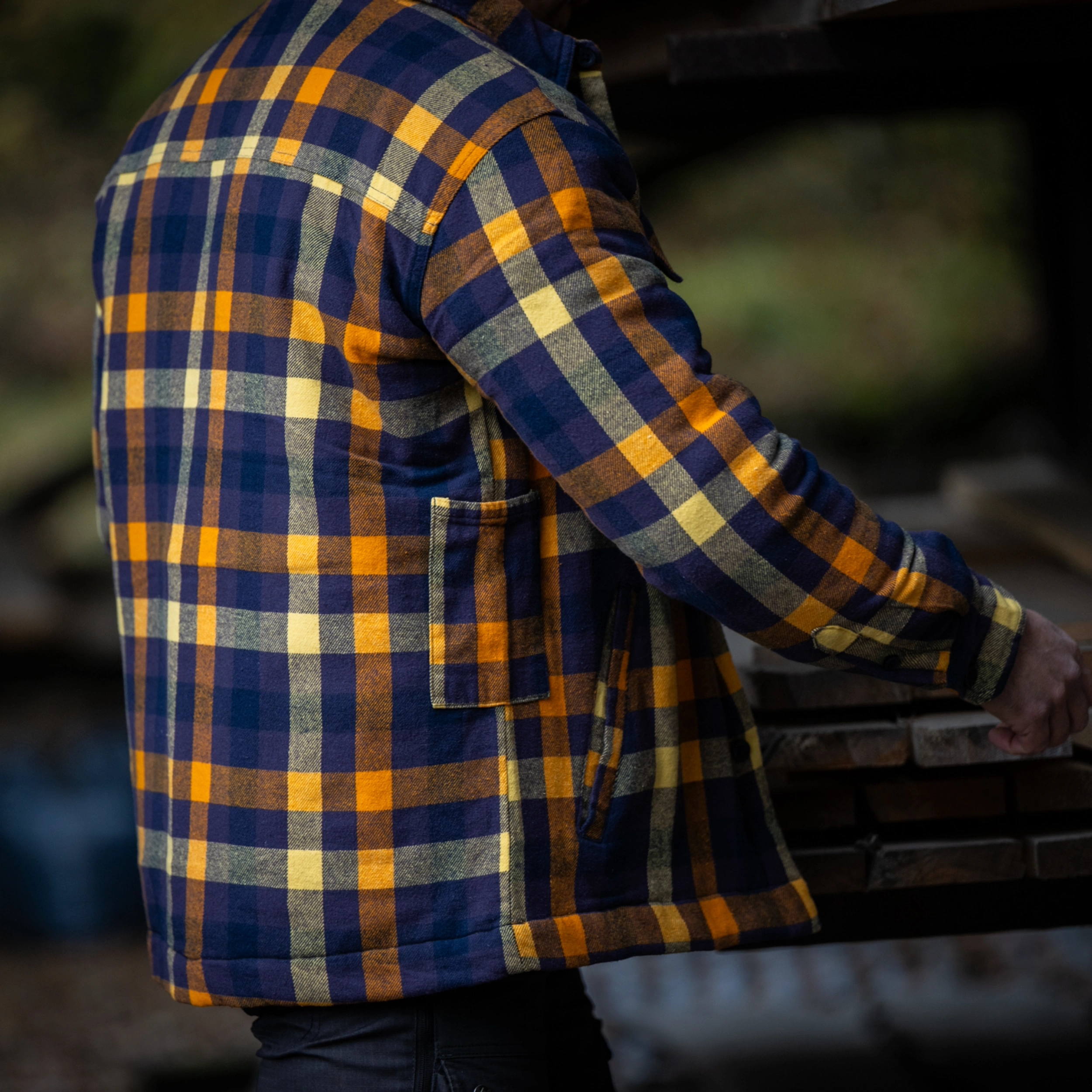 Garphyttan Crafter Insulated Shirt M Purple/mustard - 6