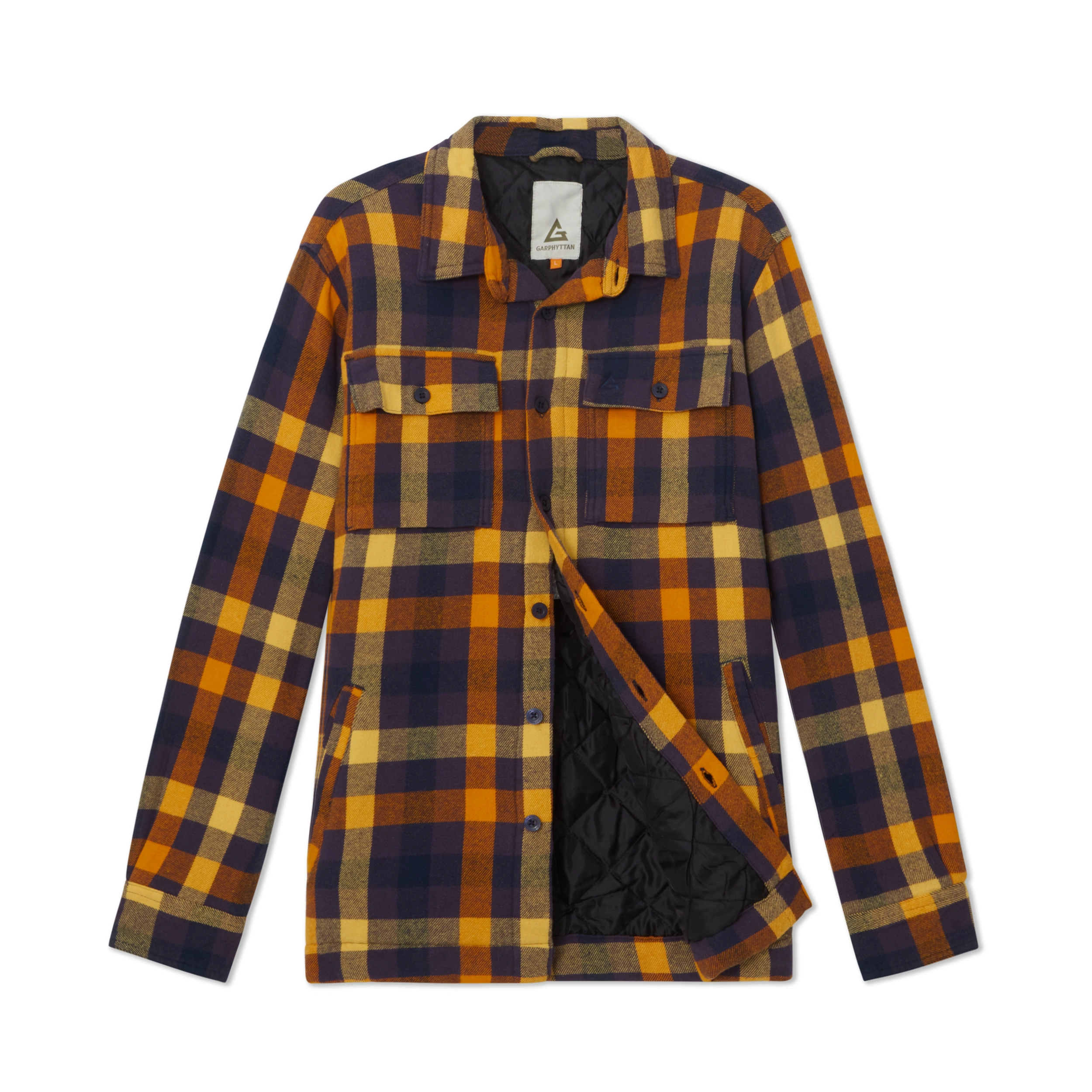 Garphyttan Crafter Insulated Shirt M Purple/mustard