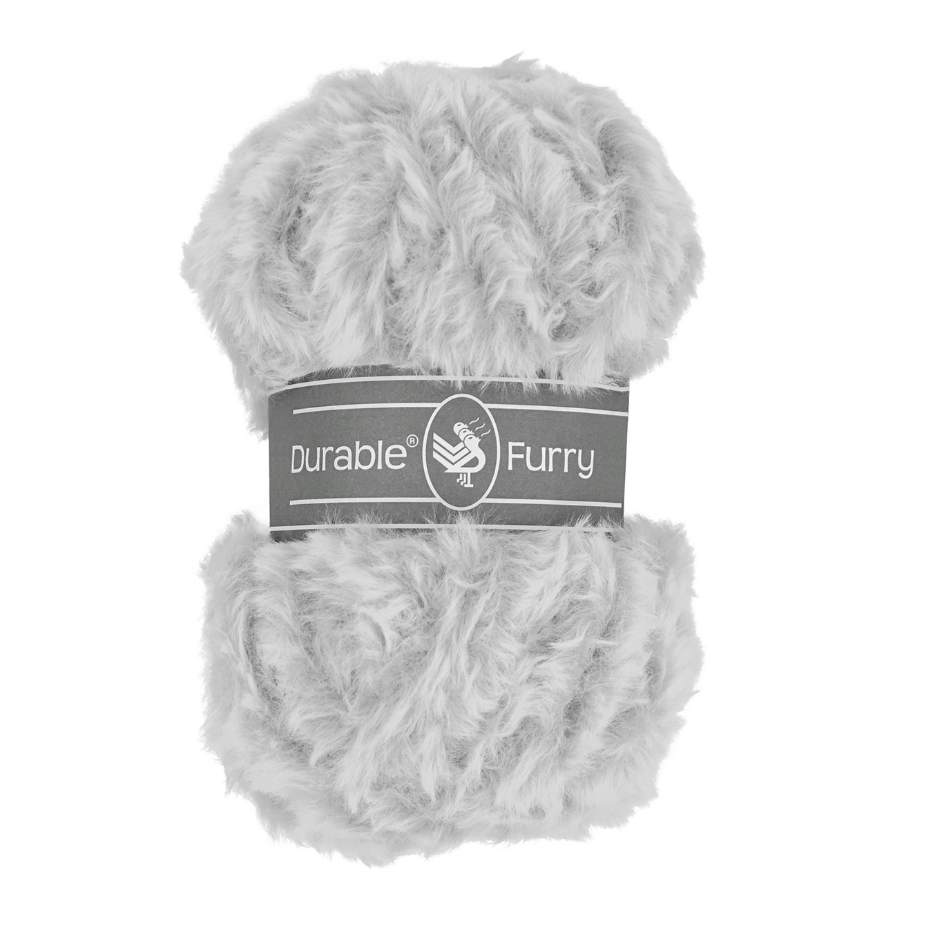 Durable Furry - pälsgarn, silvergrå
