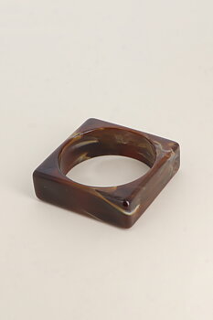 Bangle square brown