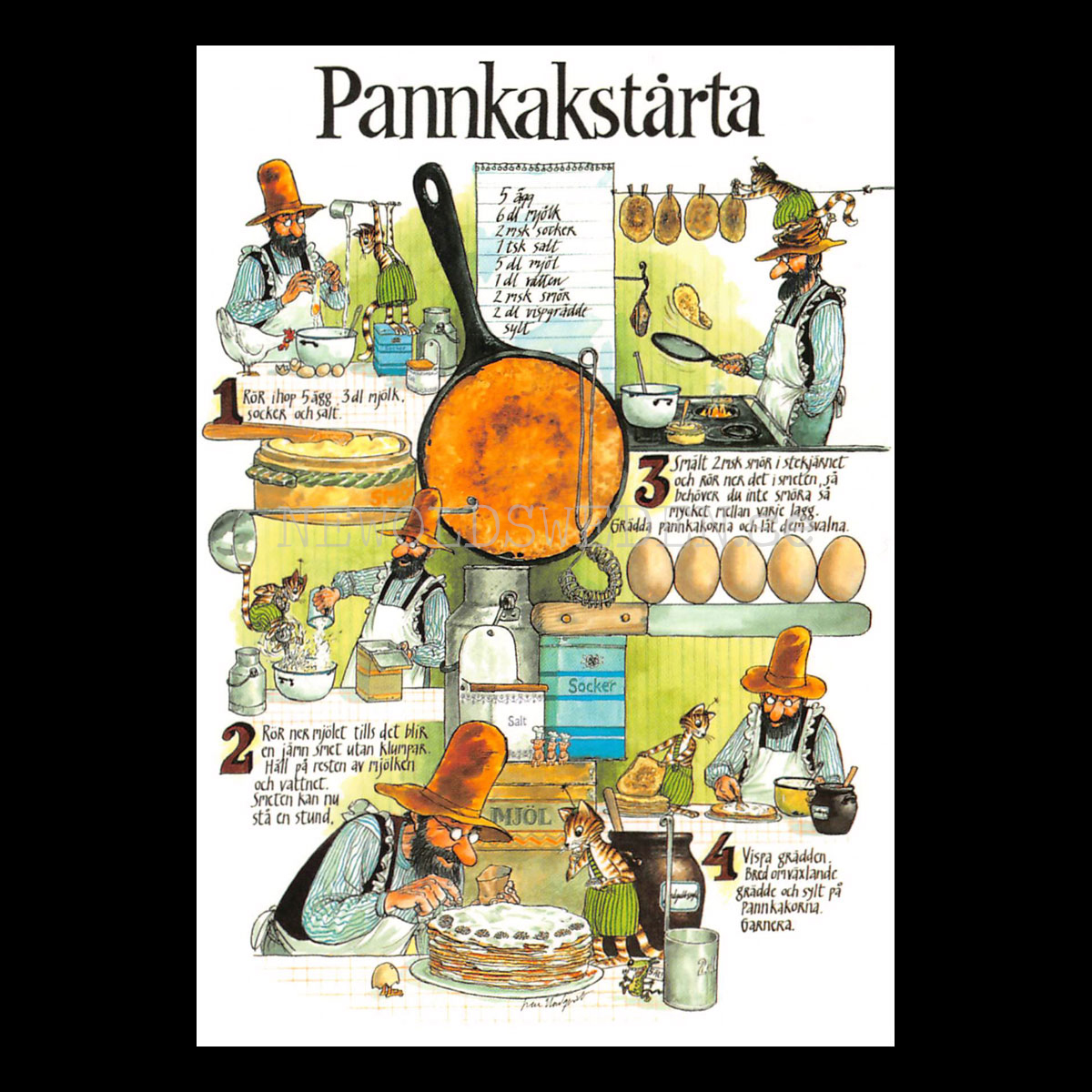Pannkakstårtan No: 20 - Pannkakstårta Recept - Sven Nordqvist - 150