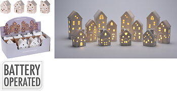 House with LED 8 cm